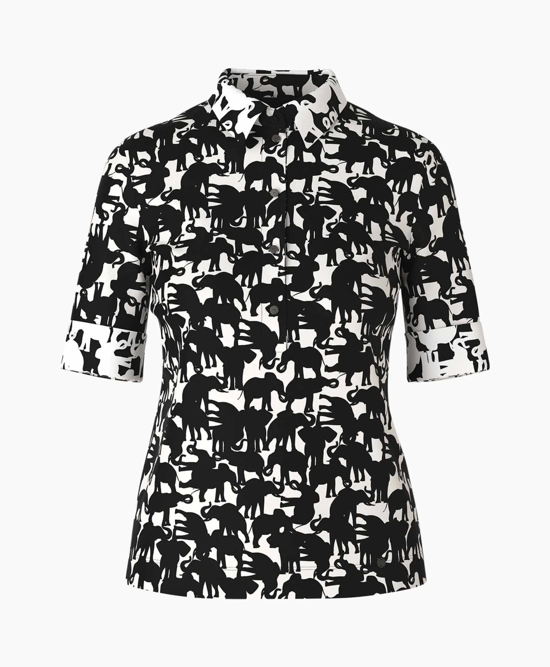 Dames Marccain Collectie Polo's*Polo Wc 53.04 J11 Zwart