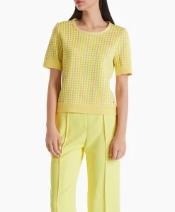 Dames Marccain Collectie T-Shirts & Tops*Pullover Wc 41.49 M33 Midden Geel