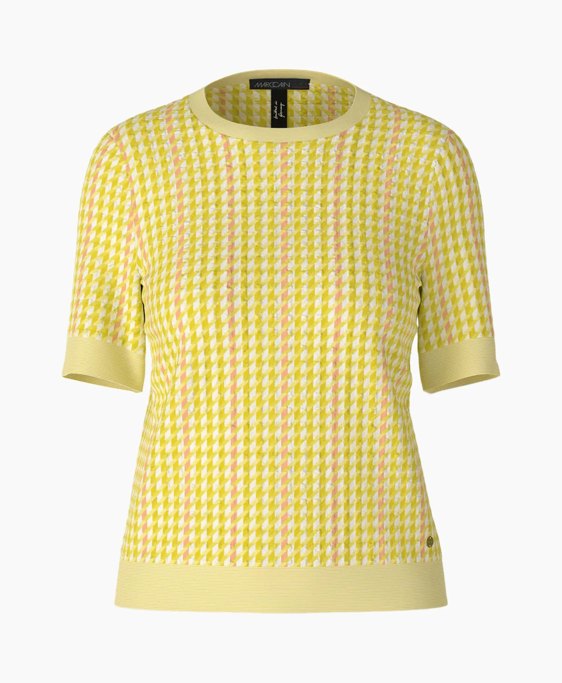 Dames Marccain Collectie T-Shirts & Tops*Pullover Wc 41.49 M33 Midden Geel