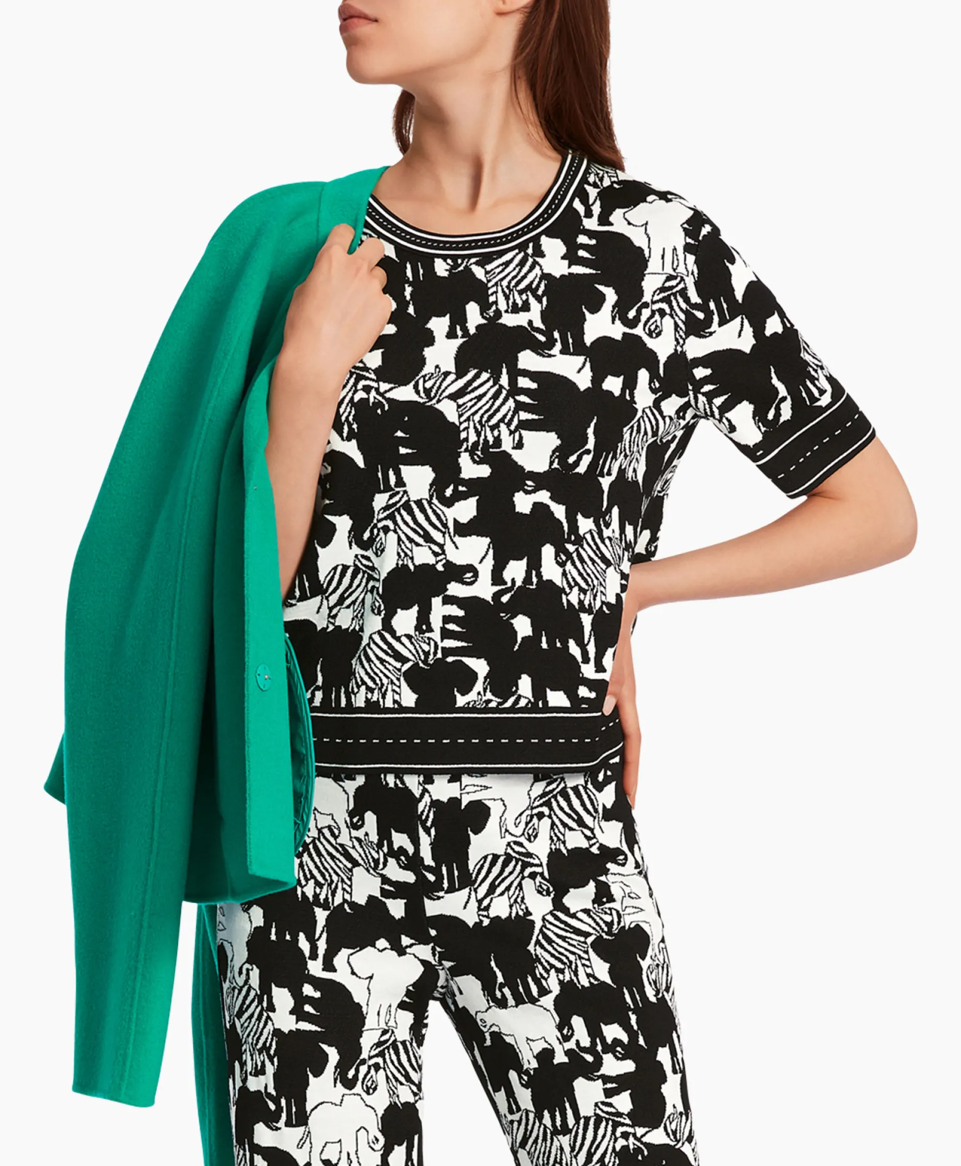 Dames Marccain Collectie Truien*Pullover Wc 41.10 M03 Print + 2 Kleurig