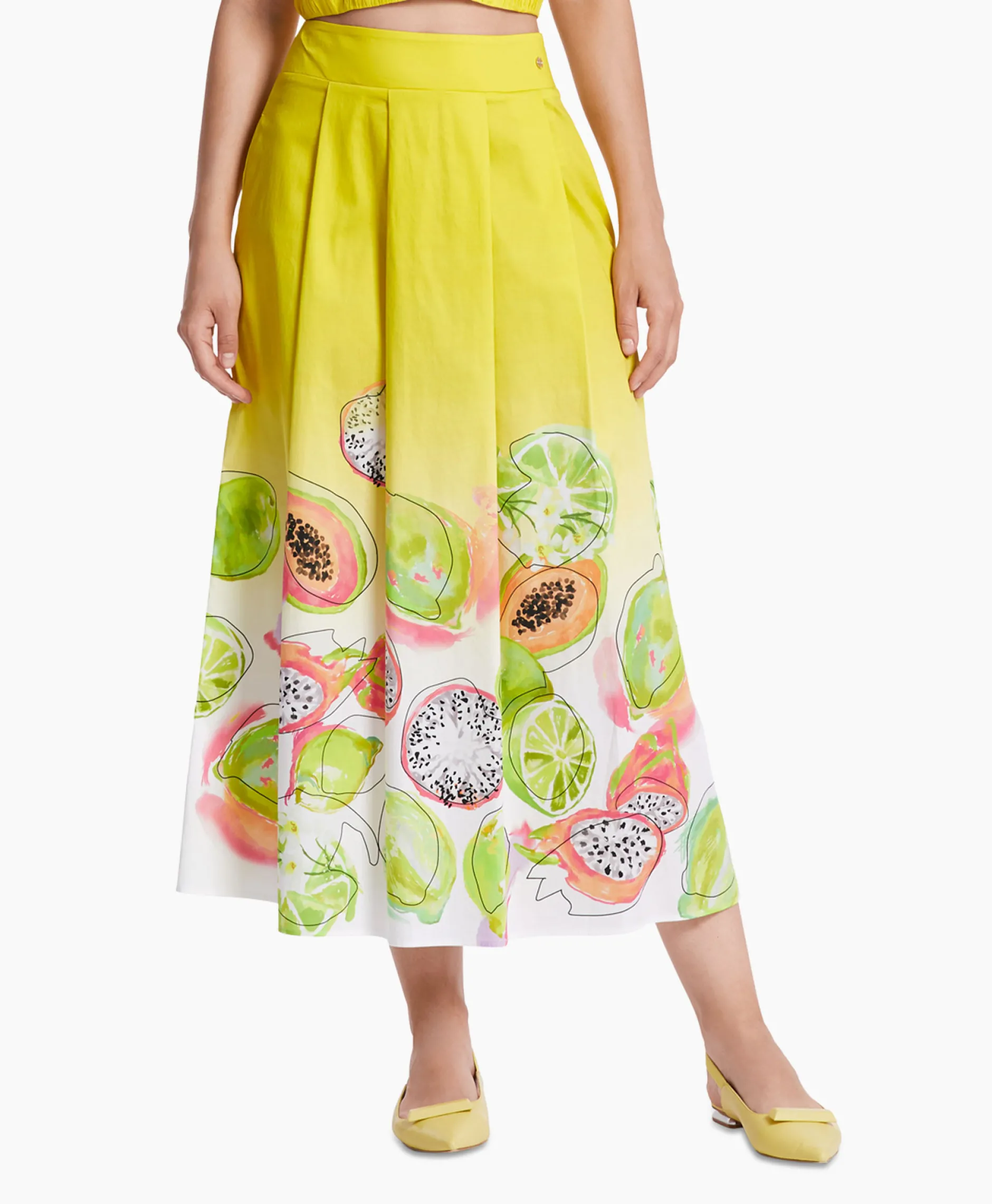 Dames Marccain Collectie Bruiloftskleding*Rok Wc 71.06 W28 Geel