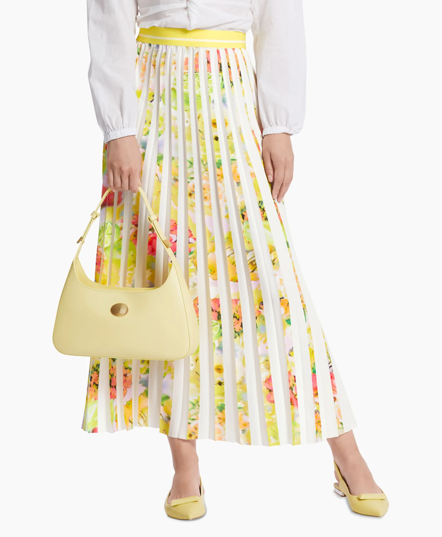 Dames Marccain Collectie Bruiloftskleding*Rok Wc 71.11 W36 Midden Geel