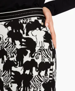 Dames Marccain Collectie Rokken*Rok Wc 71.02 M03 Print + 2 Kleurig