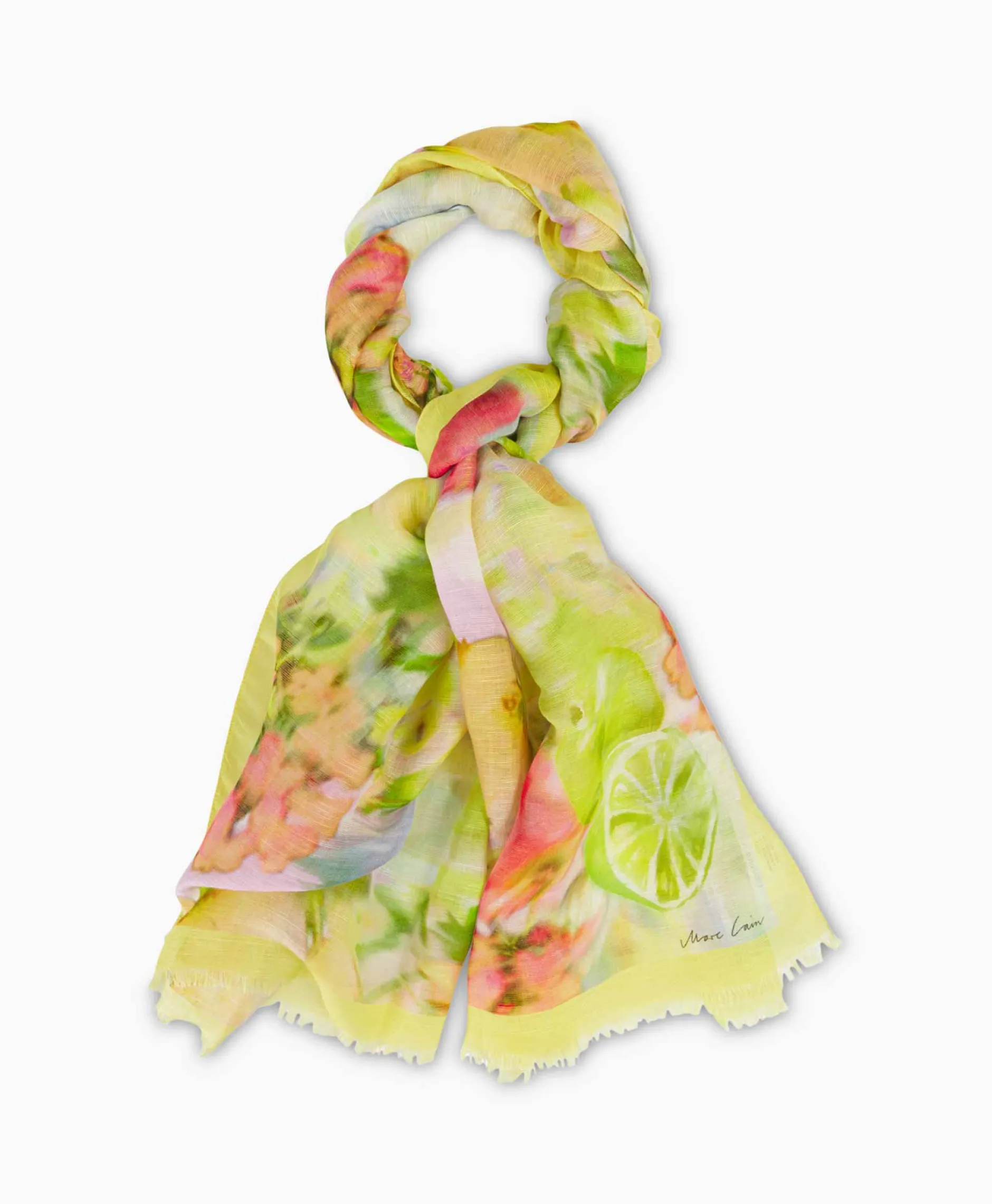 Dames Marccain Collectie Sjaals*Shawl Wc B4.07 Z23 Midden Geel