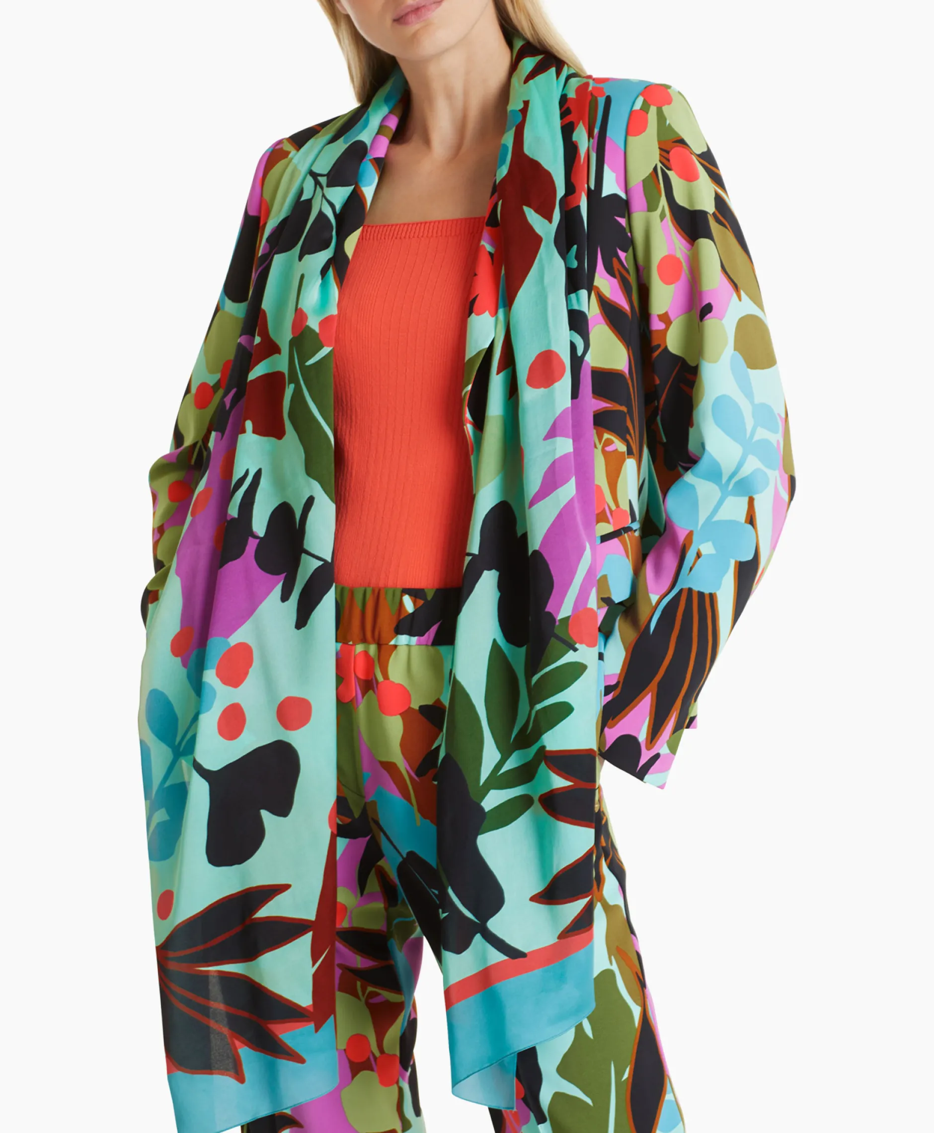 Dames Marccain Collectie Sjaals*Shawl Wc B4.15 Z11 Turquoise