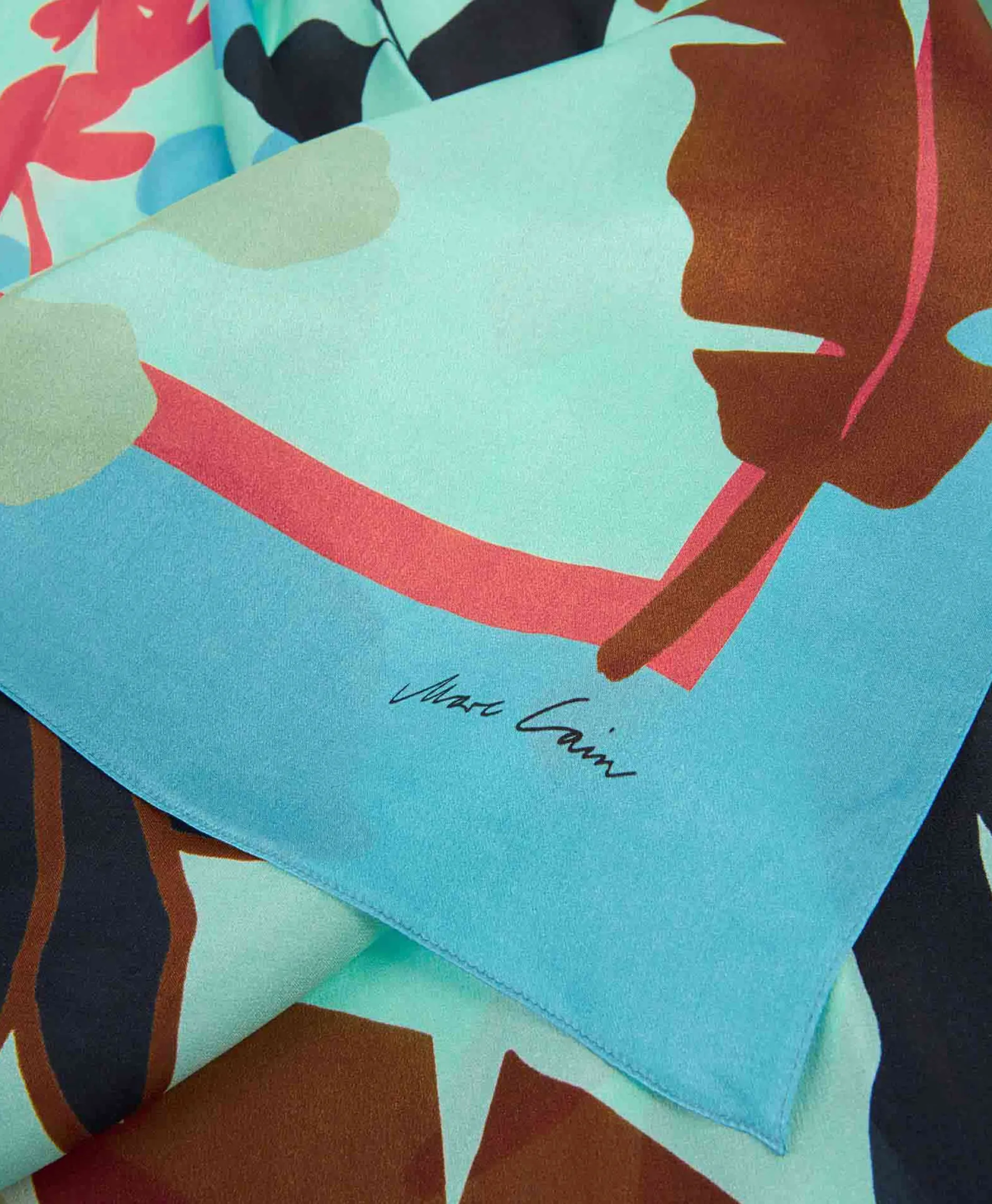 Dames Marccain Collectie Sjaals*Shawl Wc B4.15 Z11 Turquoise