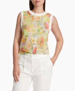 Dames Marccain Collectie T-Shirts & Tops*Top Wc 61.09 M34 Midden Geel