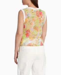 Dames Marccain Collectie T-Shirts & Tops*Top Wc 61.09 M34 Midden Geel