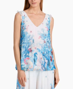 Dames Marccain Collectie T-Shirts & Tops*Top Wc 61.26 J83 Aqua