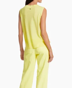 Dames Marccain Collectie T-Shirts & Tops*Top Wc 61.05 M73 Midden Geel