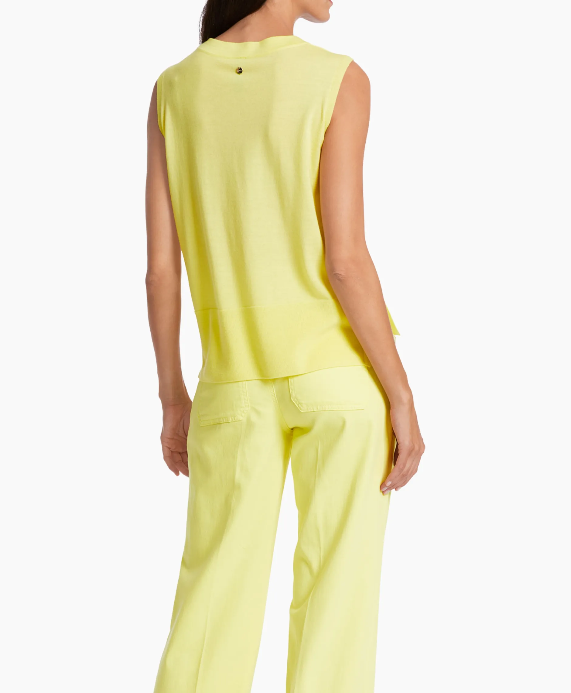 Dames Marccain Collectie T-Shirts & Tops*Top Wc 61.05 M73 Midden Geel