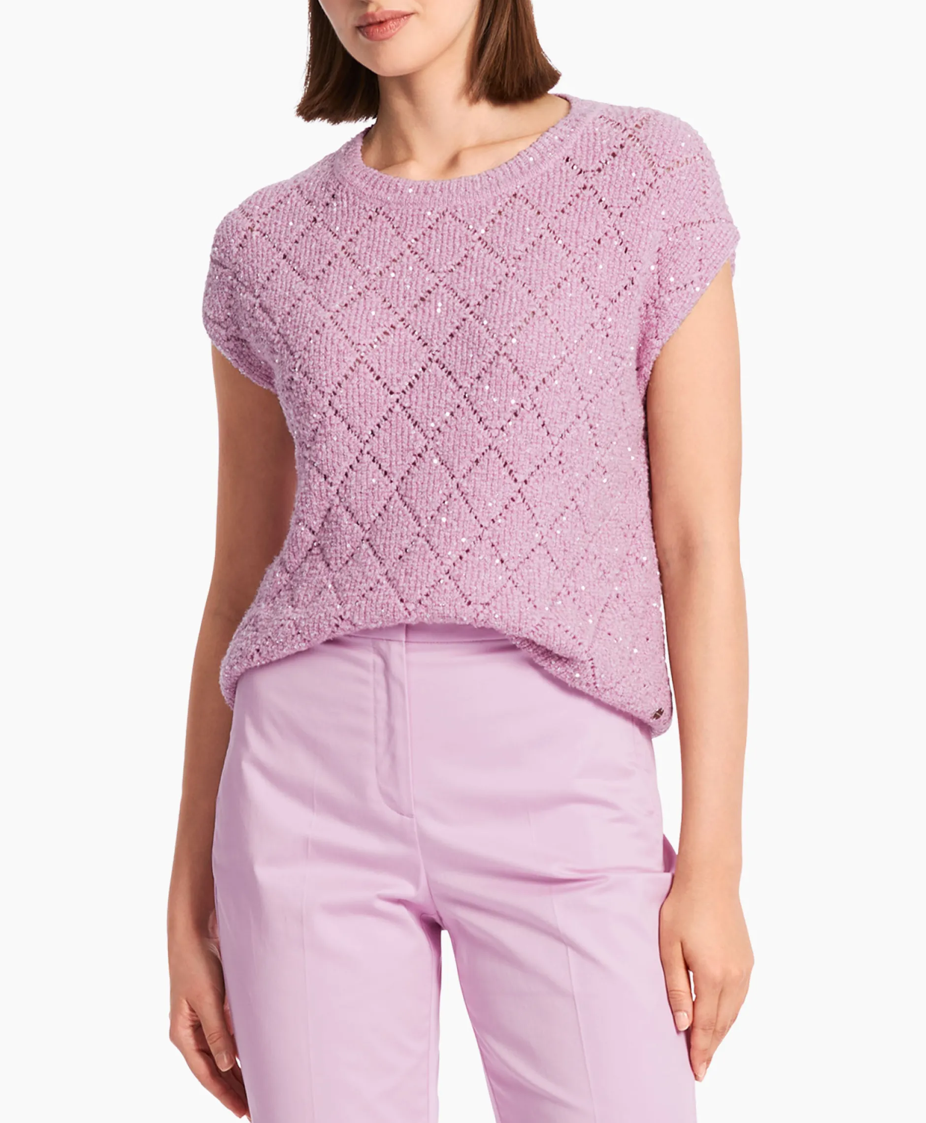 Dames Marccain Collectie T-Shirts & Tops*Top Wc 42.01 M25 Lavendel