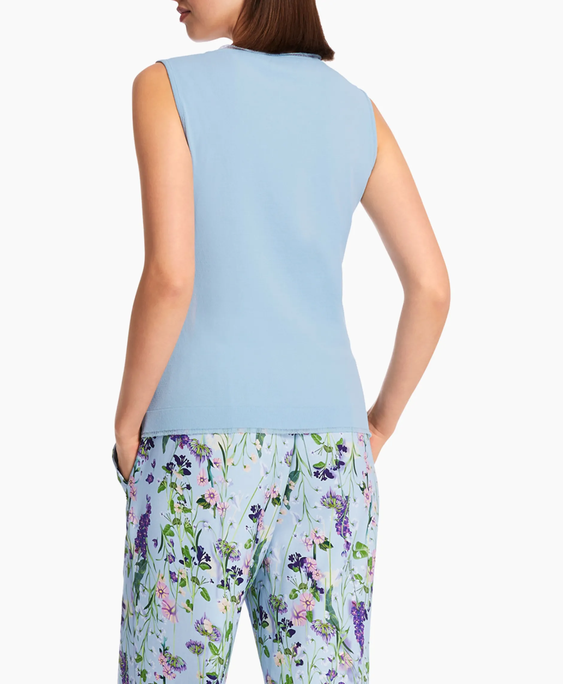 Dames Marccain Collectie T-Shirts & Tops*Top Wc 61.07 M27 Licht Blauw