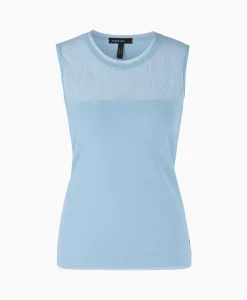 Dames Marccain Collectie T-Shirts & Tops*Top Wc 61.07 M27 Licht Blauw