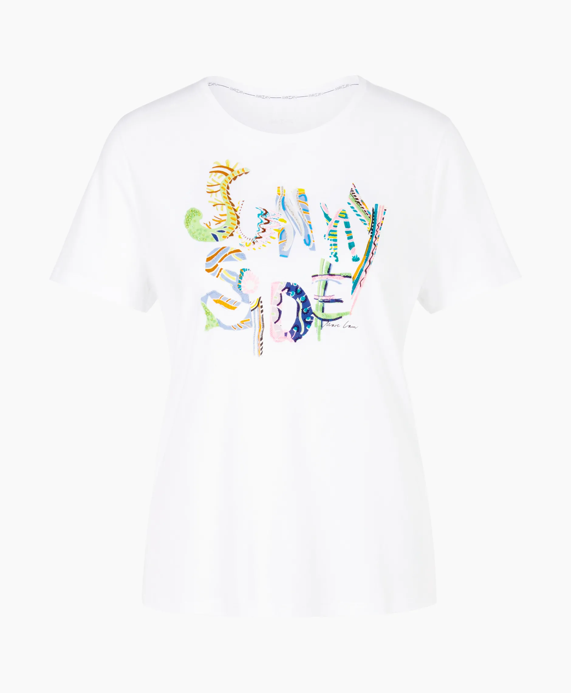 Dames Marccain Collectie T-Shirts & Tops*T-Shirt Wc 48.32 J73 Wit