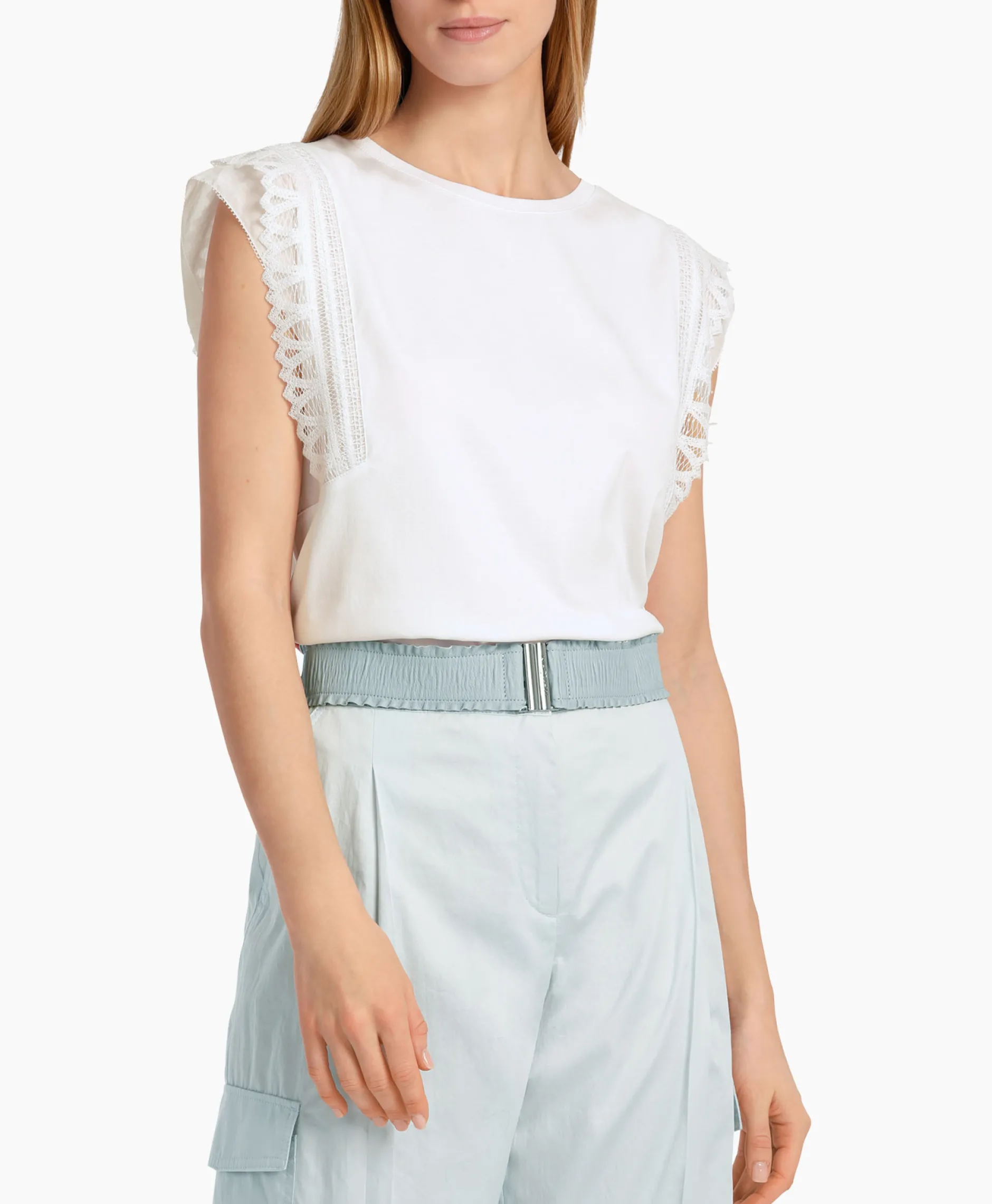 Dames Marccain Collectie T-Shirts & Tops*T-Shirt Wc 48.44 J14 Wit