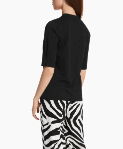Dames Marccain Collectie T-Shirts & Tops*T-Shirt Wc 48.24 J14 Zwart