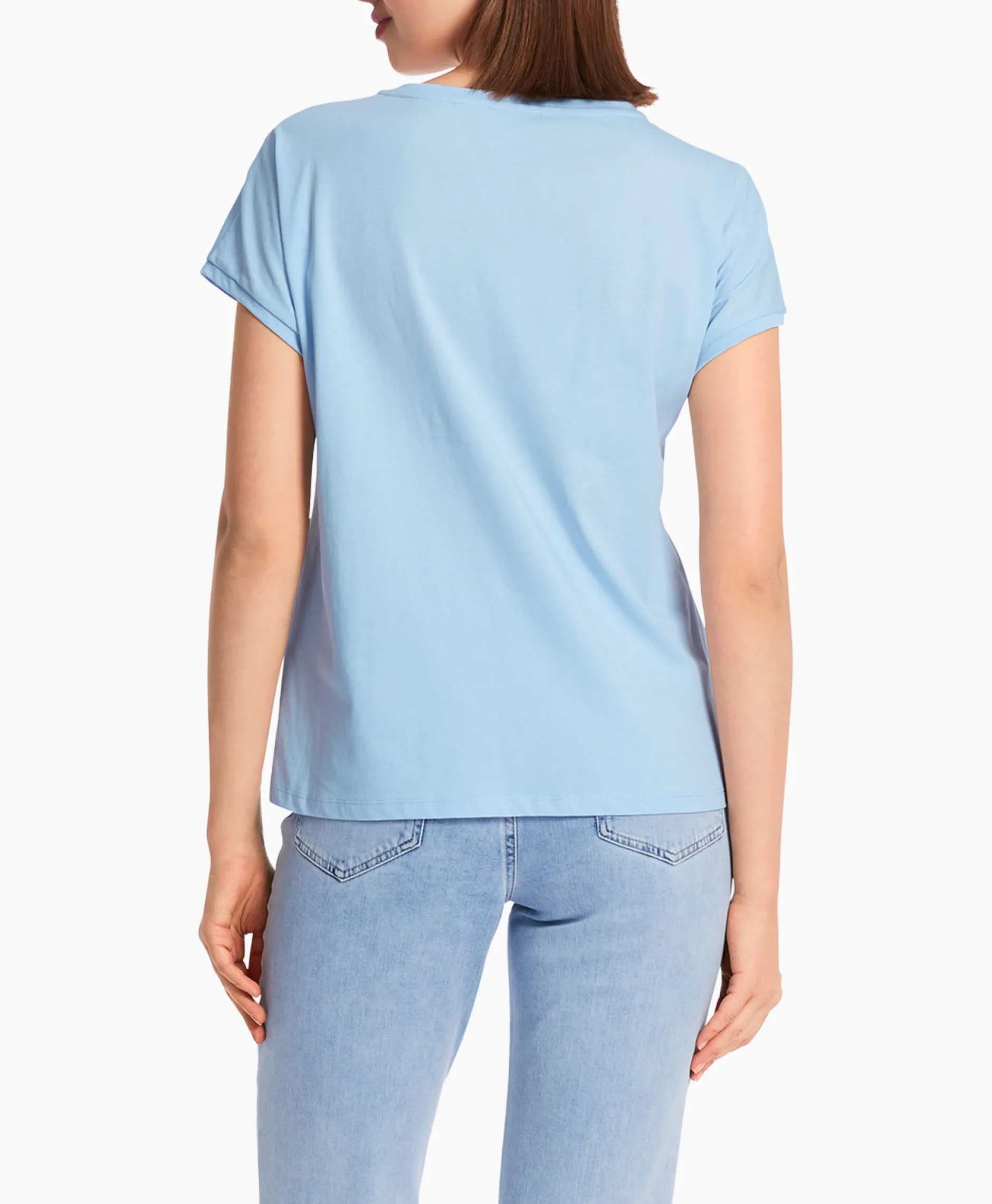 Dames Marccain Collectie T-Shirts & Tops*T-Shirt Wc 48.46 J36 Licht Blauw