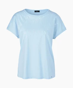 Dames Marccain Collectie T-Shirts & Tops*T-Shirt Wc 48.46 J36 Licht Blauw