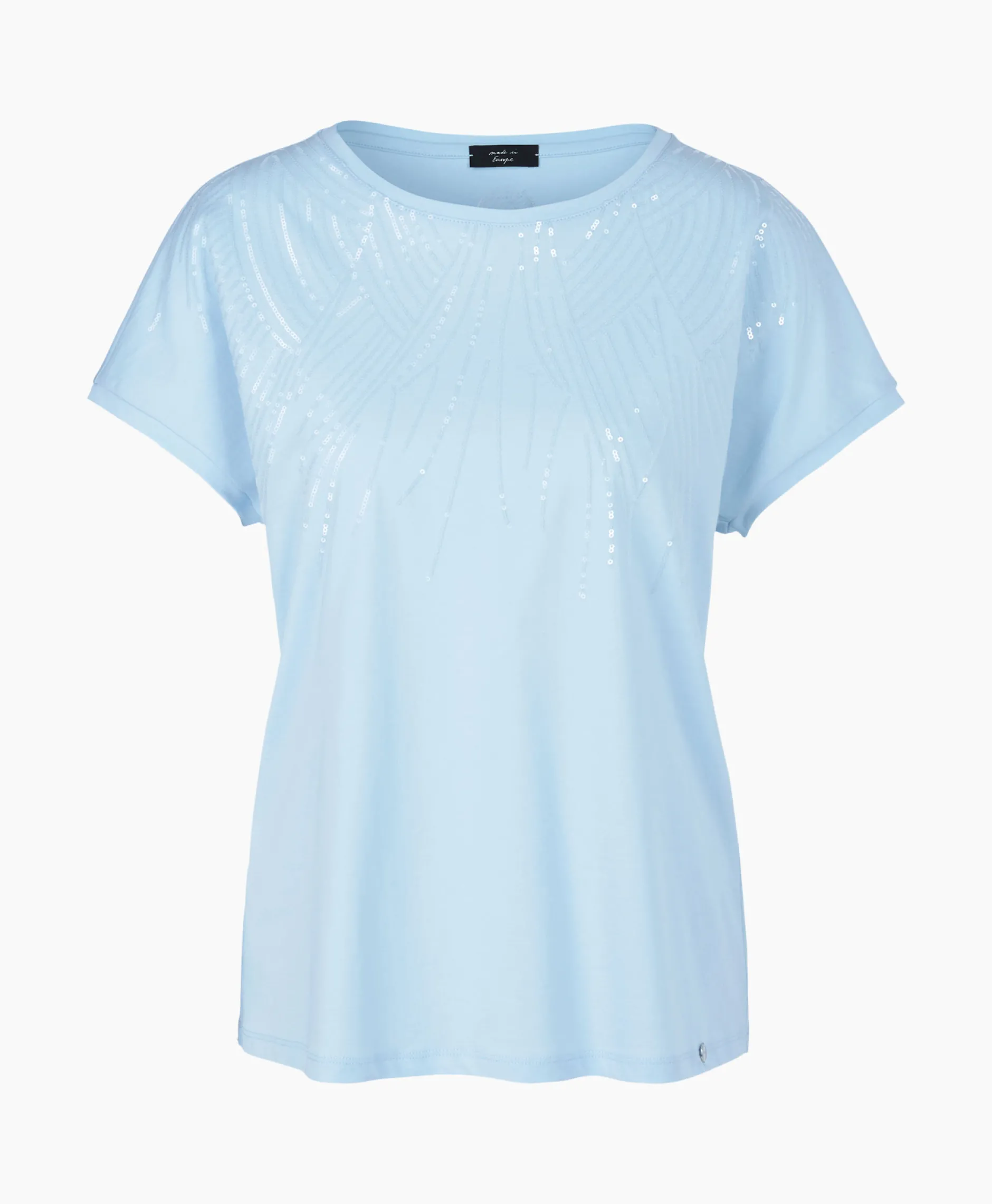 Dames Marccain Collectie T-Shirts & Tops*T-Shirt Wc 48.46 J36 Licht Blauw