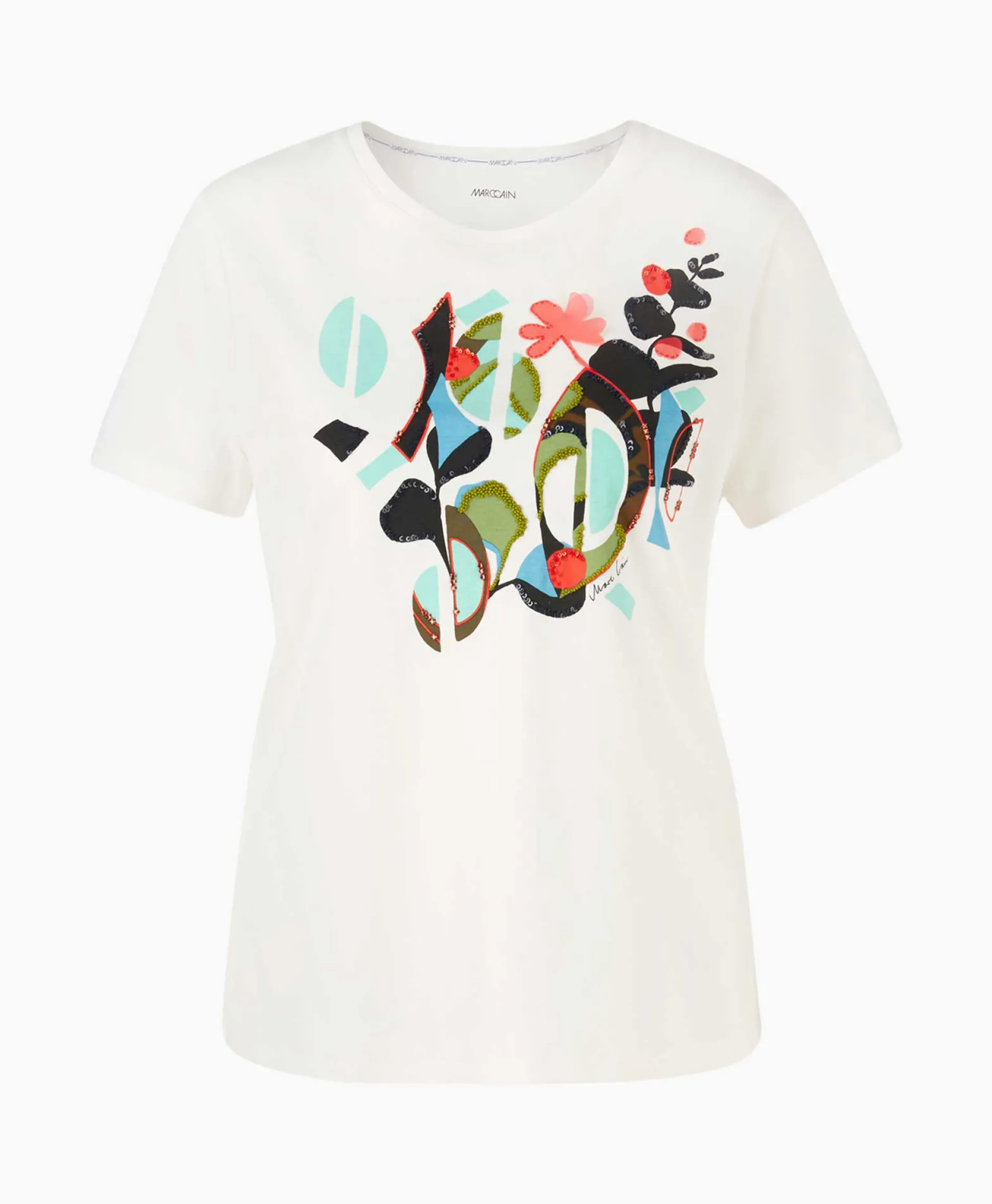 Dames Marccain Collectie T-Shirts & Tops*T-Shirt Wc 48.32 J06 Off White