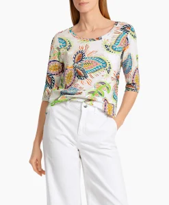 Dames Marccain Collectie T-Shirts & Tops*T-Shirt Wc 48.66 J47 Off White