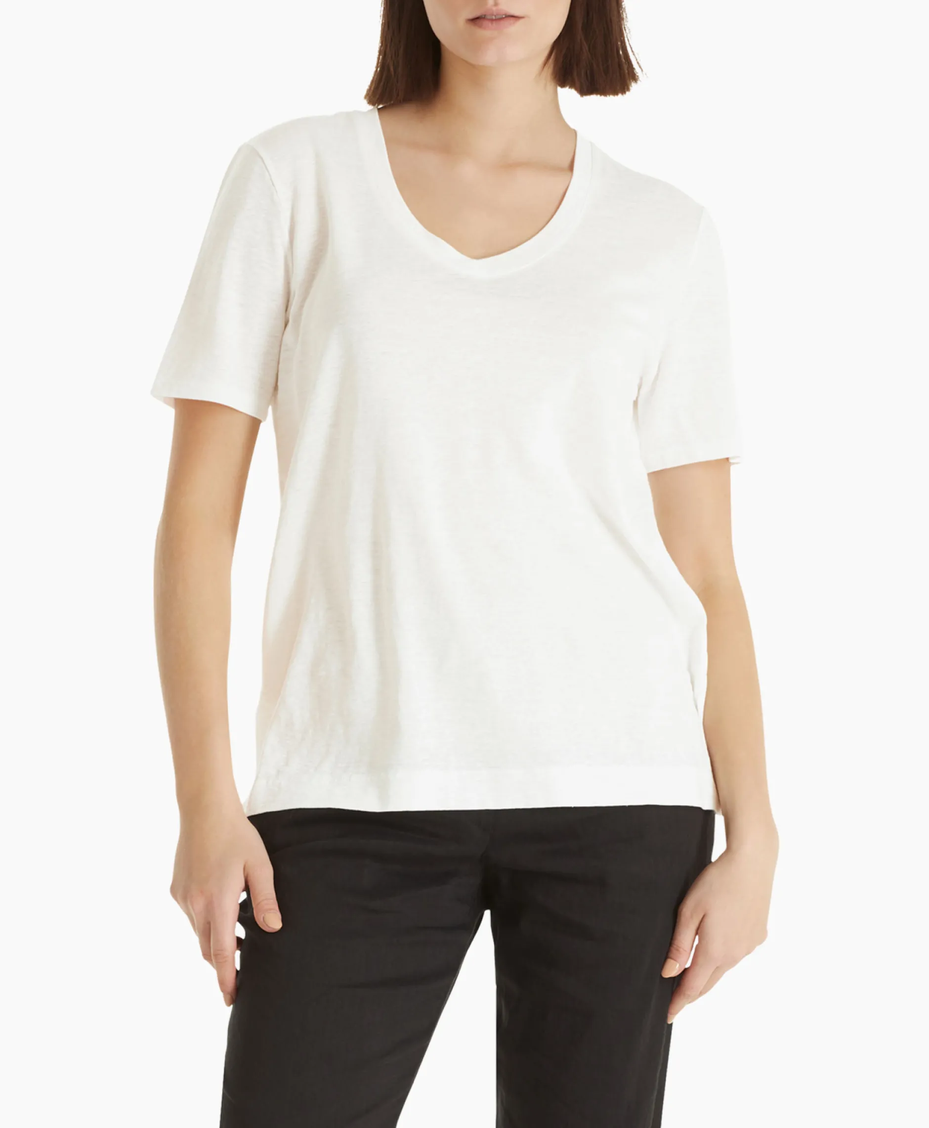 Dames Marccain Collectie T-Shirts & Tops*T-Shirt Wc 48.34 J54 Off White