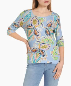 Dames Marccain Collectie T-Shirts & Tops*T-Shirt Wc 48.66 J47 Licht Blauw