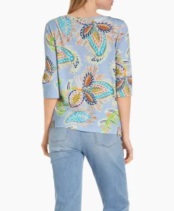 Dames Marccain Collectie T-Shirts & Tops*T-Shirt Wc 48.66 J47 Licht Blauw