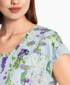 Dames Marccain Collectie T-Shirts & Tops*T-Shirt Wc 48.23 J19 Licht Blauw