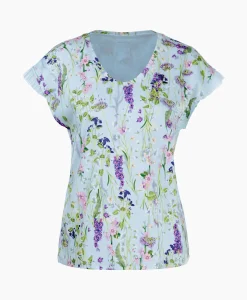 Dames Marccain Collectie T-Shirts & Tops*T-Shirt Wc 48.23 J19 Licht Blauw
