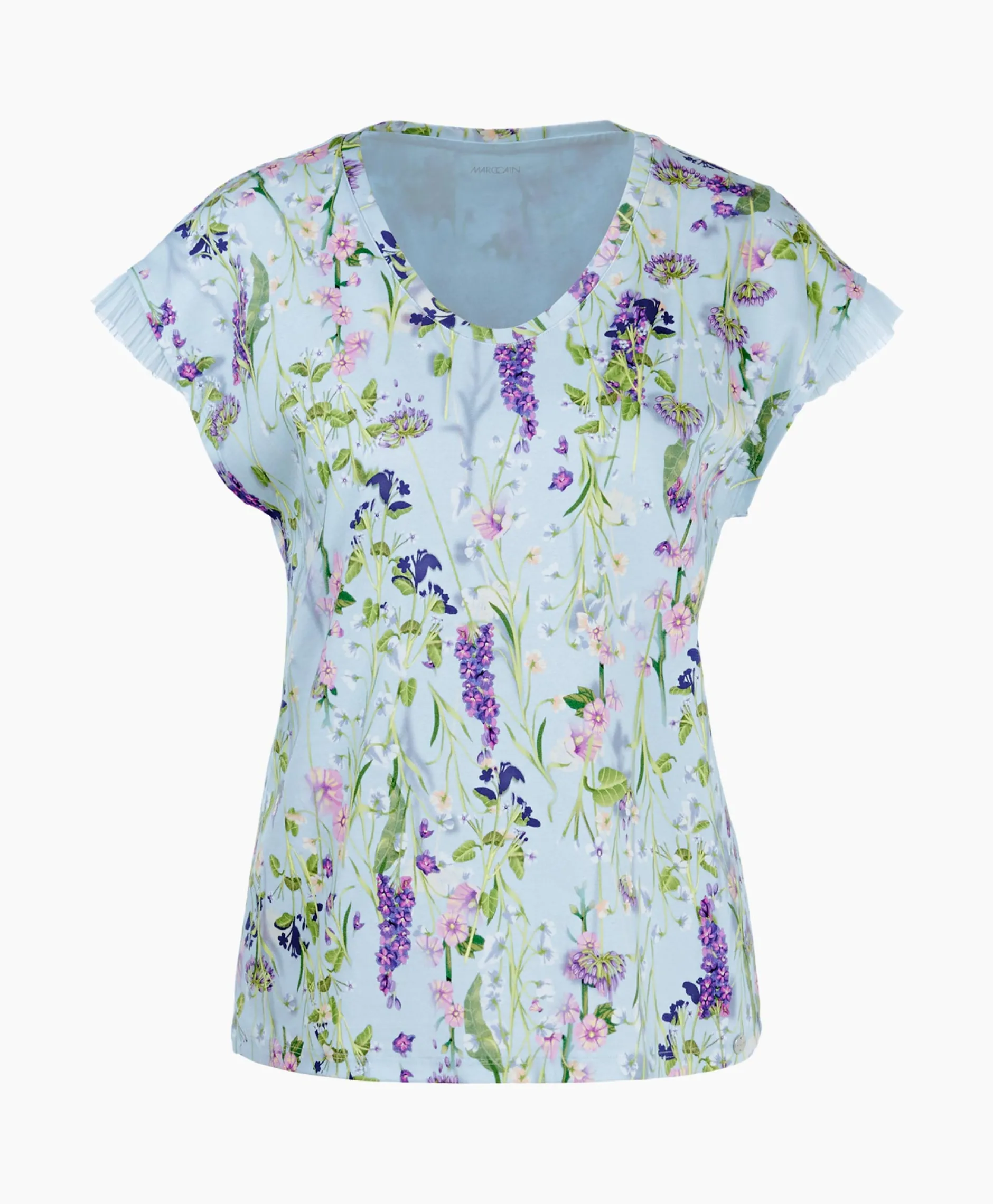 Dames Marccain Collectie T-Shirts & Tops*T-Shirt Wc 48.23 J19 Licht Blauw