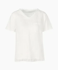 Dames Marccain Collectie T-Shirts & Tops*T-Shirt Wc 48.41 J79 Off White