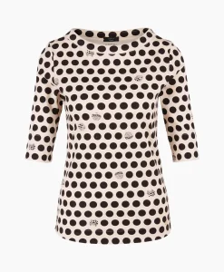 Dames Marccain Collectie T-Shirts & Tops*T-Shirt Vc 48.45 J08 Zwart