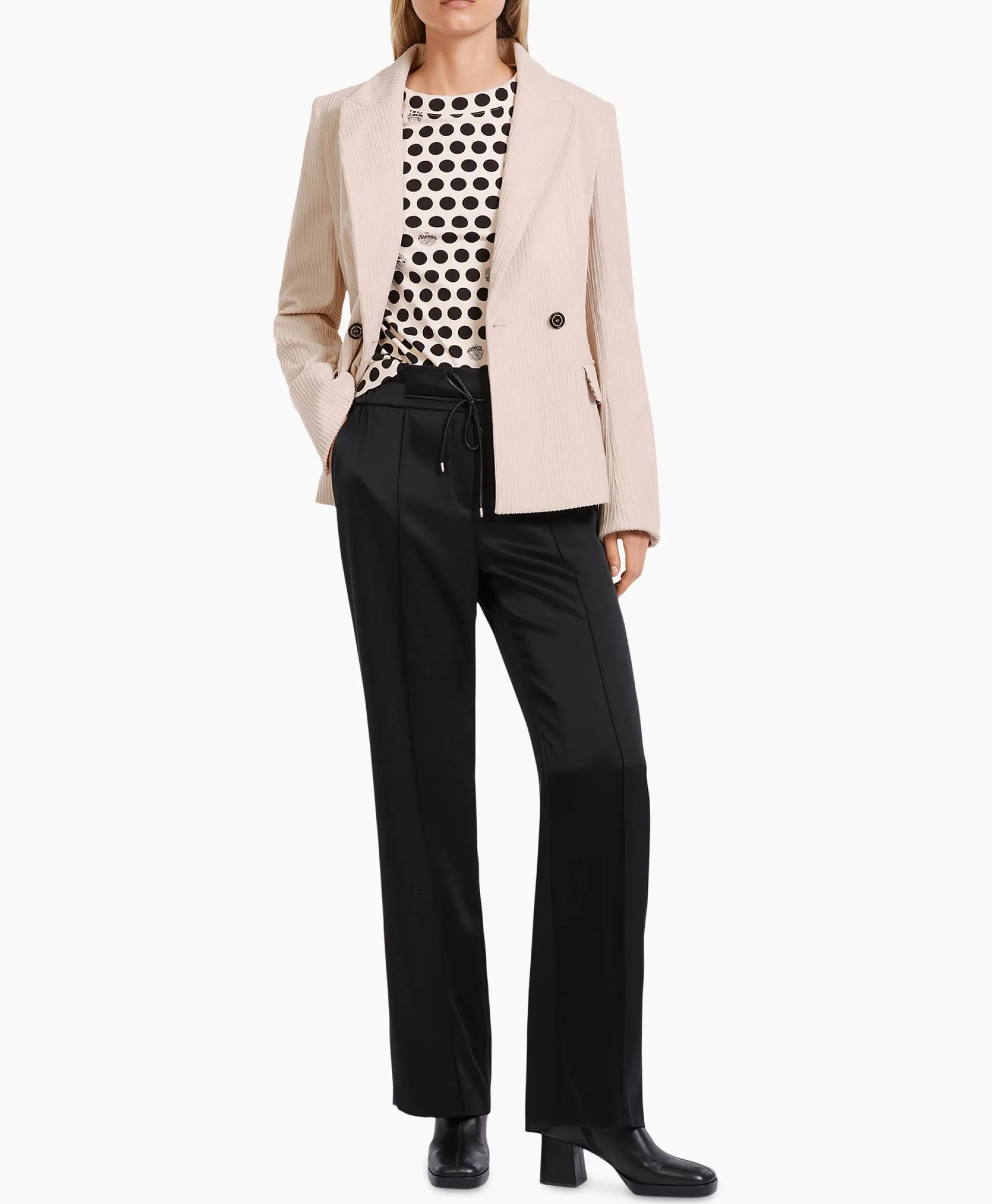 Dames Marccain Collectie T-Shirts & Tops*T-Shirt Vc 48.45 J08 Zwart