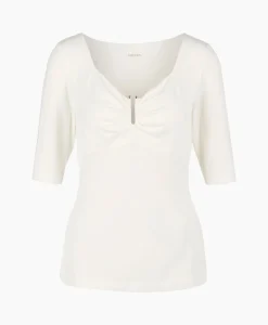 Dames Marccain Collectie T-Shirts & Tops*T-Shirt Wc 48.57 J33 Off White