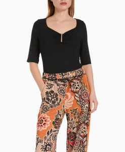 Dames Marccain Collectie T-Shirts & Tops*T-Shirt Wc 48.57 J33 Zwart