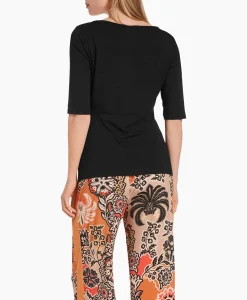 Dames Marccain Collectie T-Shirts & Tops*T-Shirt Wc 48.57 J33 Zwart