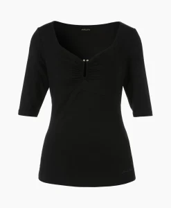 Dames Marccain Collectie T-Shirts & Tops*T-Shirt Wc 48.57 J33 Zwart