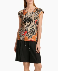 Dames Marccain Collectie T-Shirts & Tops*T-Shirt Wc 48.23 J49 Oranje