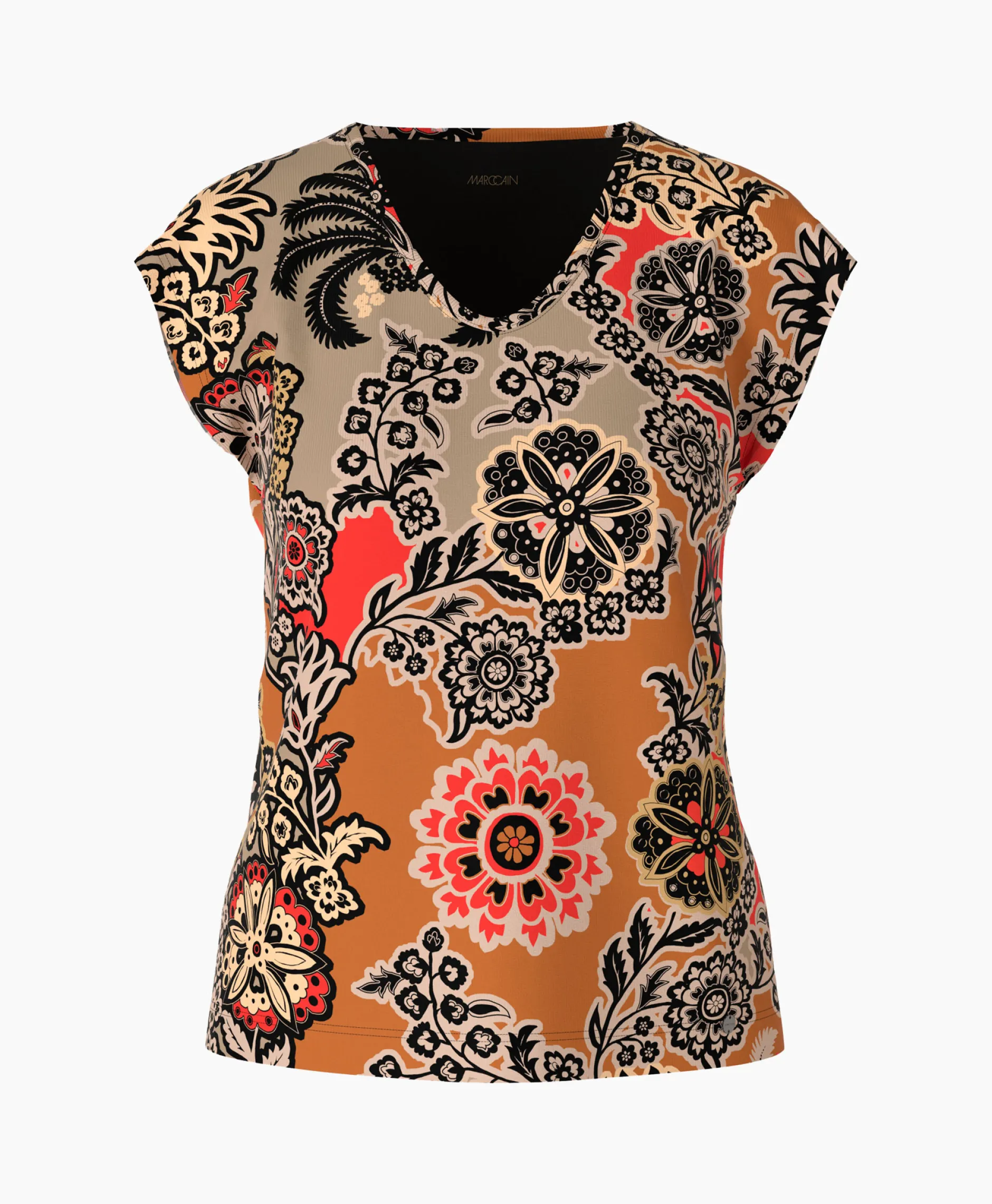 Dames Marccain Collectie T-Shirts & Tops*T-Shirt Wc 48.23 J49 Oranje