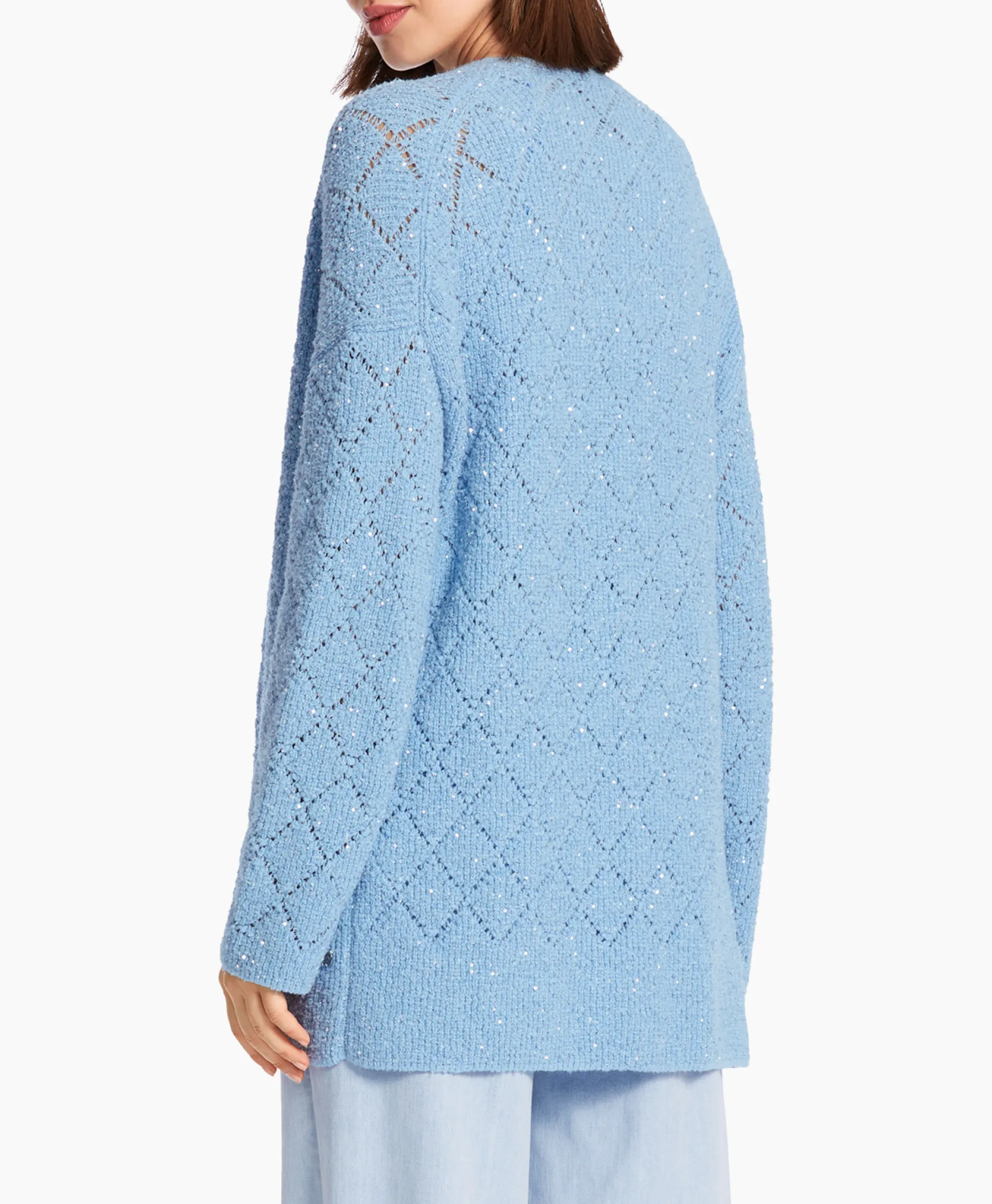 Dames Marccain Collectie Vesten*Vest Wc 39.11 M25 Licht Blauw