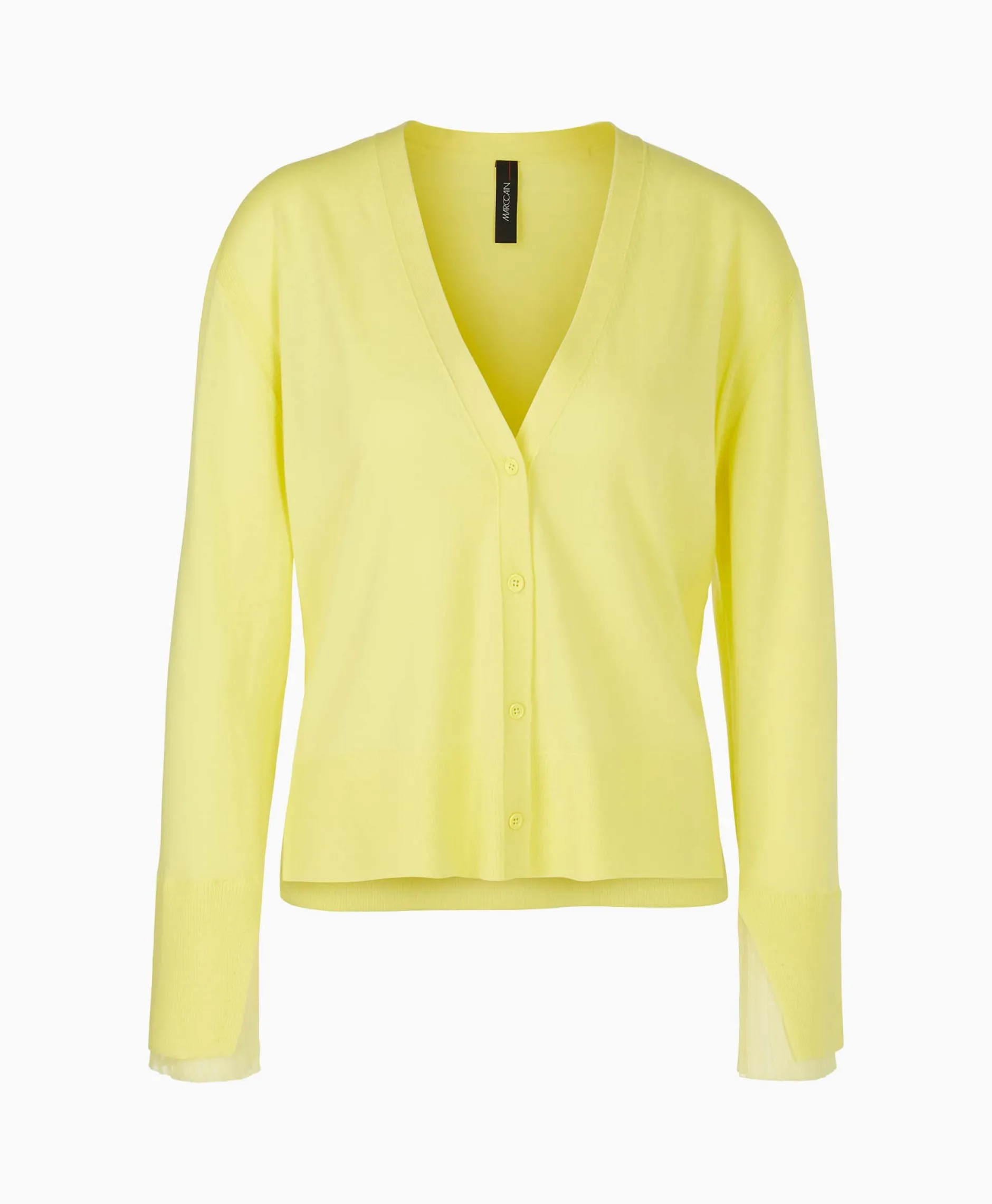 Dames Marccain Collectie Vesten*Vest Wc 39.10 M73 Midden Geel