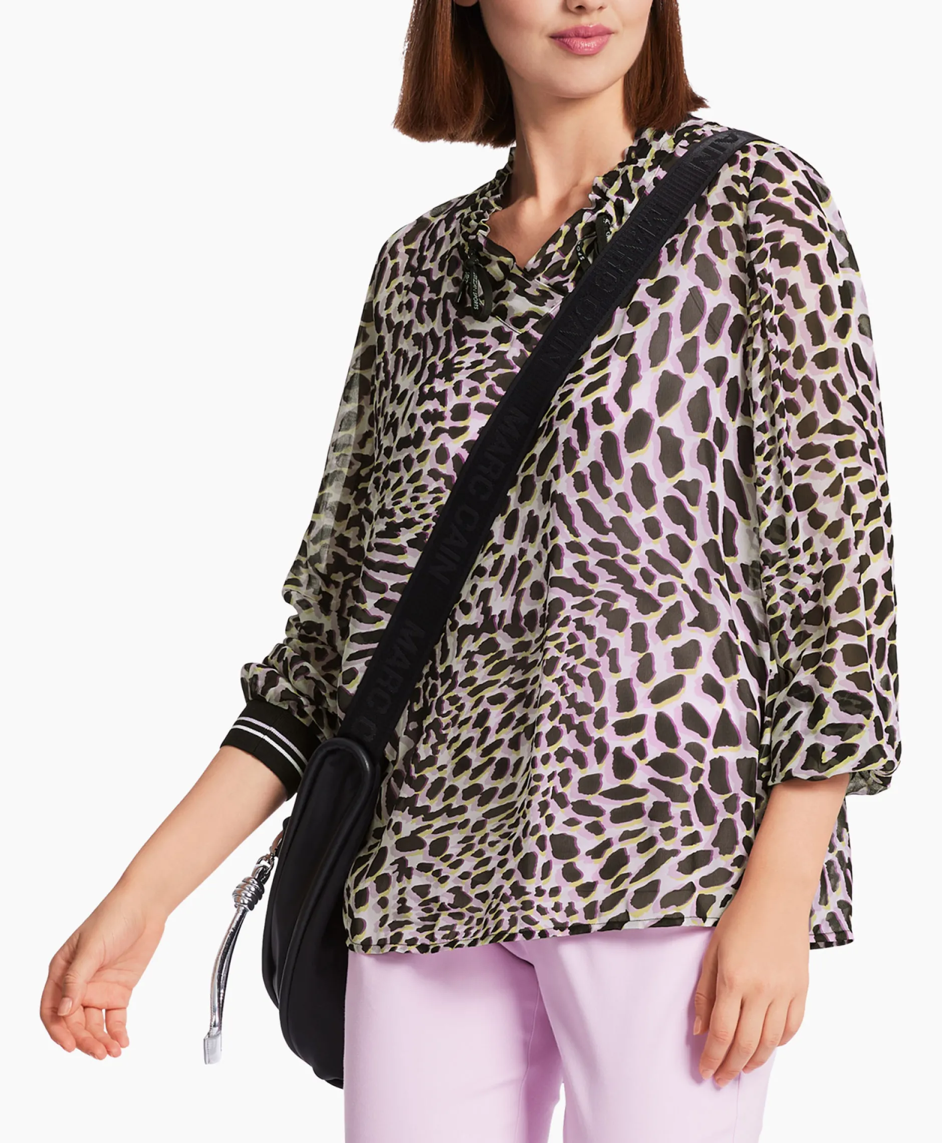 Dames Marccain Sport Blouses*Blouse Ws 51.07 W15 Roze