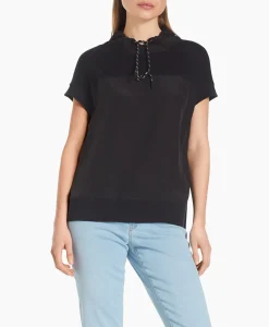 Dames Marccain Sport Blouses*Blouse Ws 55.02 J67 Zwart