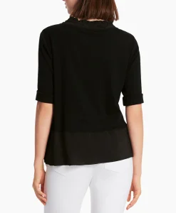 Dames Marccain Sport Blouses*Blouse Ws 55.05 J88 Zwart