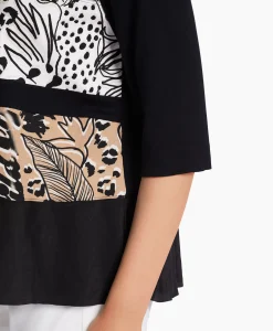 Dames Marccain Sport Blouses*Blouse Ws 55.05 J88 Zwart