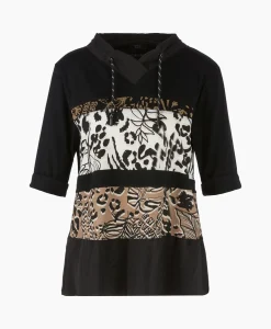 Dames Marccain Sport Blouses*Blouse Ws 55.05 J88 Zwart