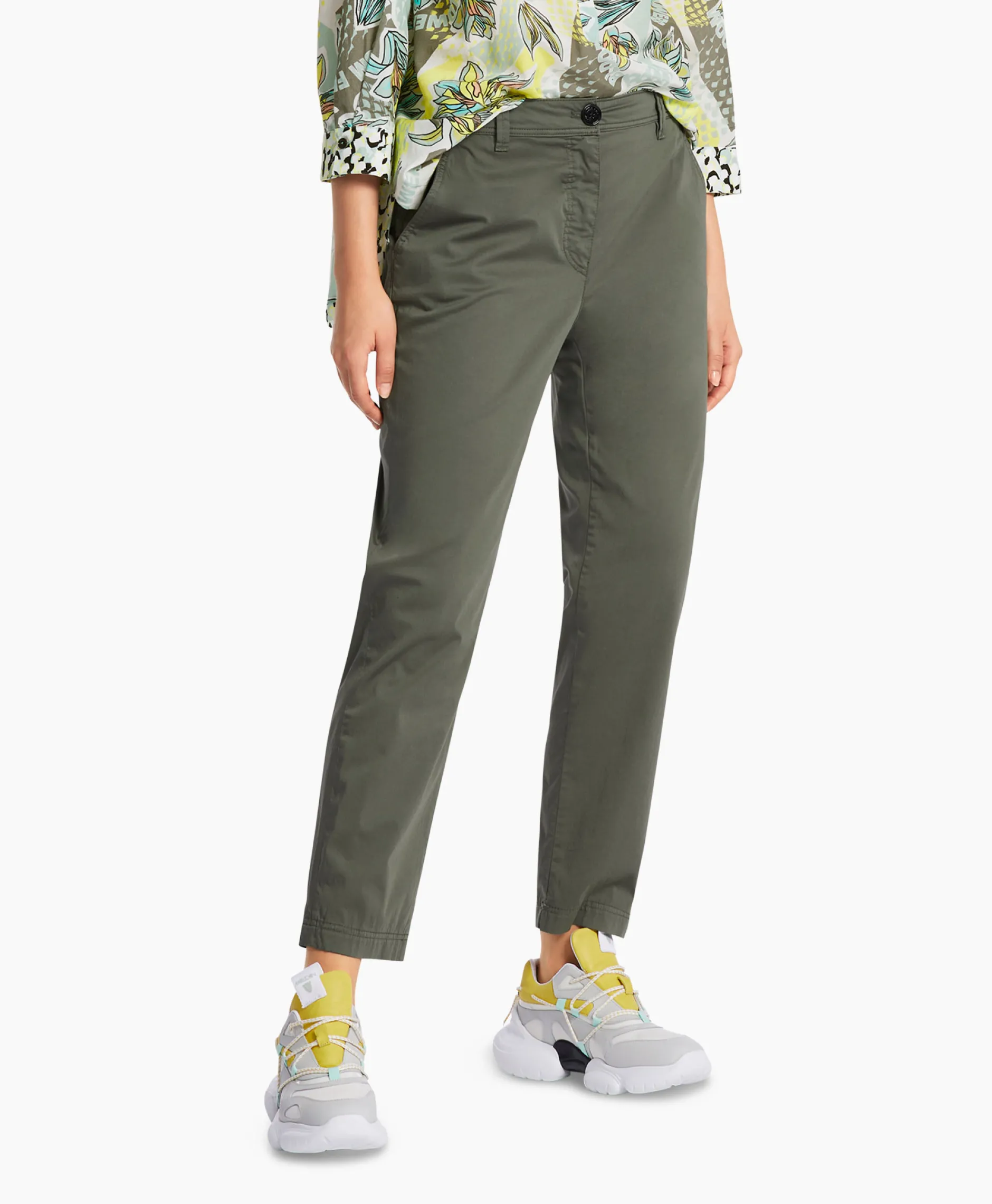 Dames Marccain Sport Broeken*Broek Ws 81.19 W29 Donker Groen