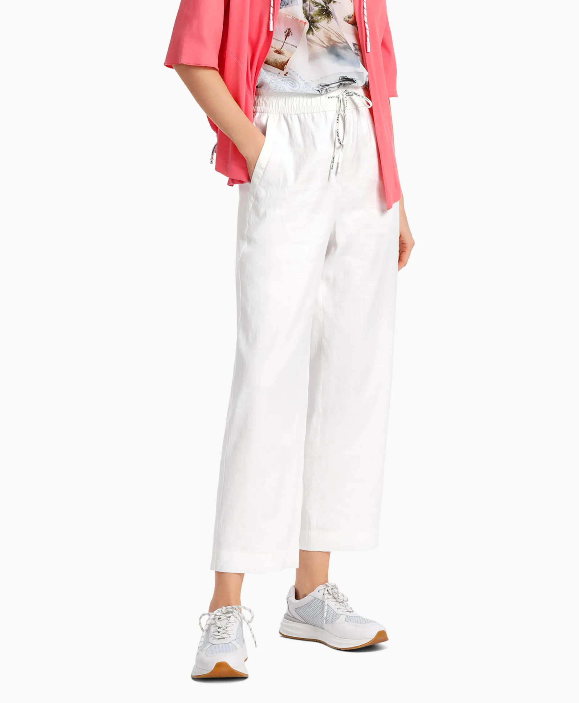 Dames Marccain Sport Broeken*Broek Ws 81.47 W03 Wit